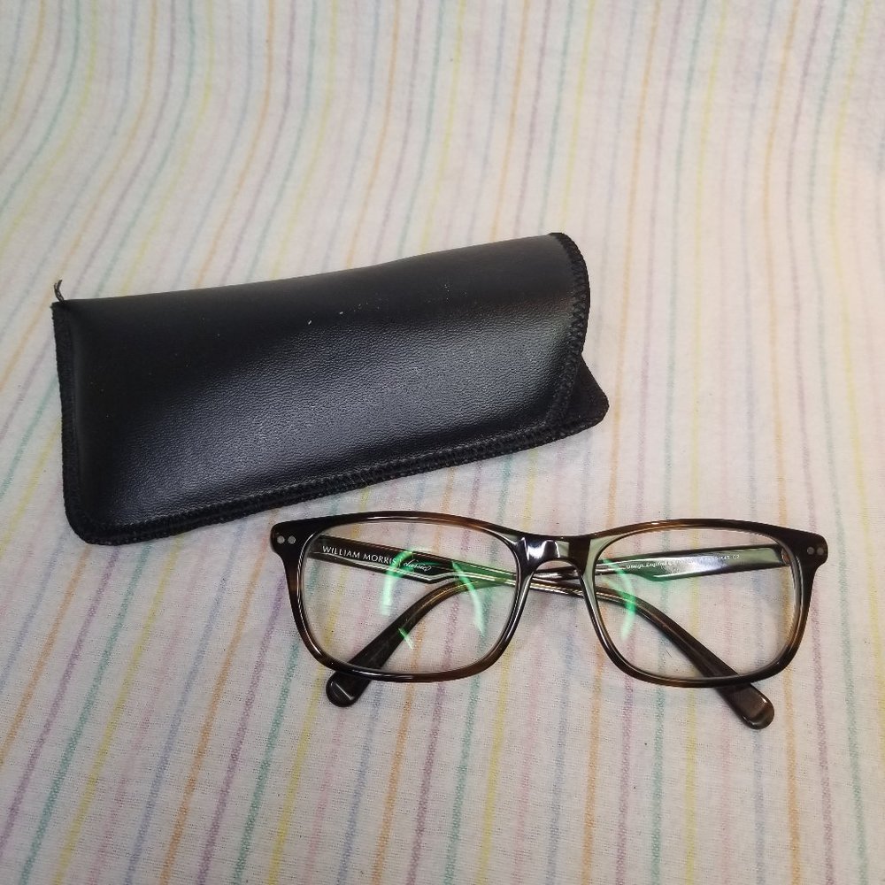 William Morris Classique Tortoiseshell Eyeglasses RX Frames w/ Case EUC